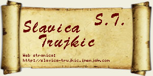 Slavica Trujkić vizit kartica